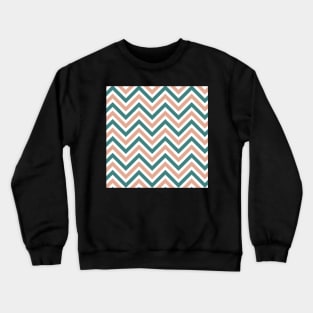 Dark Green Salmon Peach Pattern Crewneck Sweatshirt